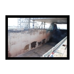 STS124 Pad A Brick Damage Flame Trench East Wall.JPG